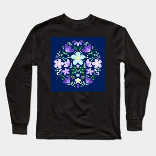 Floral design - purple flowers Long Sleeve T-Shirt